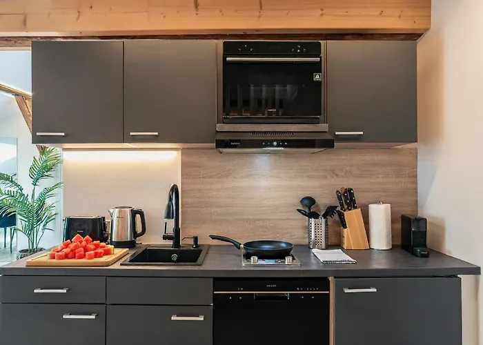 公寓 Loft Mit Kueche I Self Check-in I Parkplatz I Wifi I Crest Housing *
