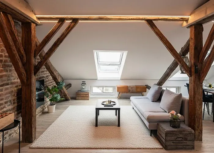 公寓 Loft Mit Kueche I Self Check-in I Parkplatz I Wifi I Crest Housing 帕绍